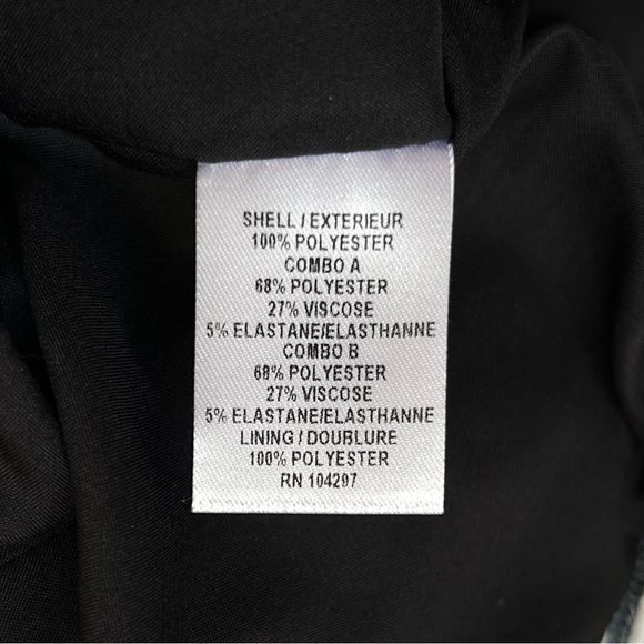 Milly Mesh Helix Colorblock Sheath Dress Black and White Two Tone Sheath Size 2 - Picture 10 of 10